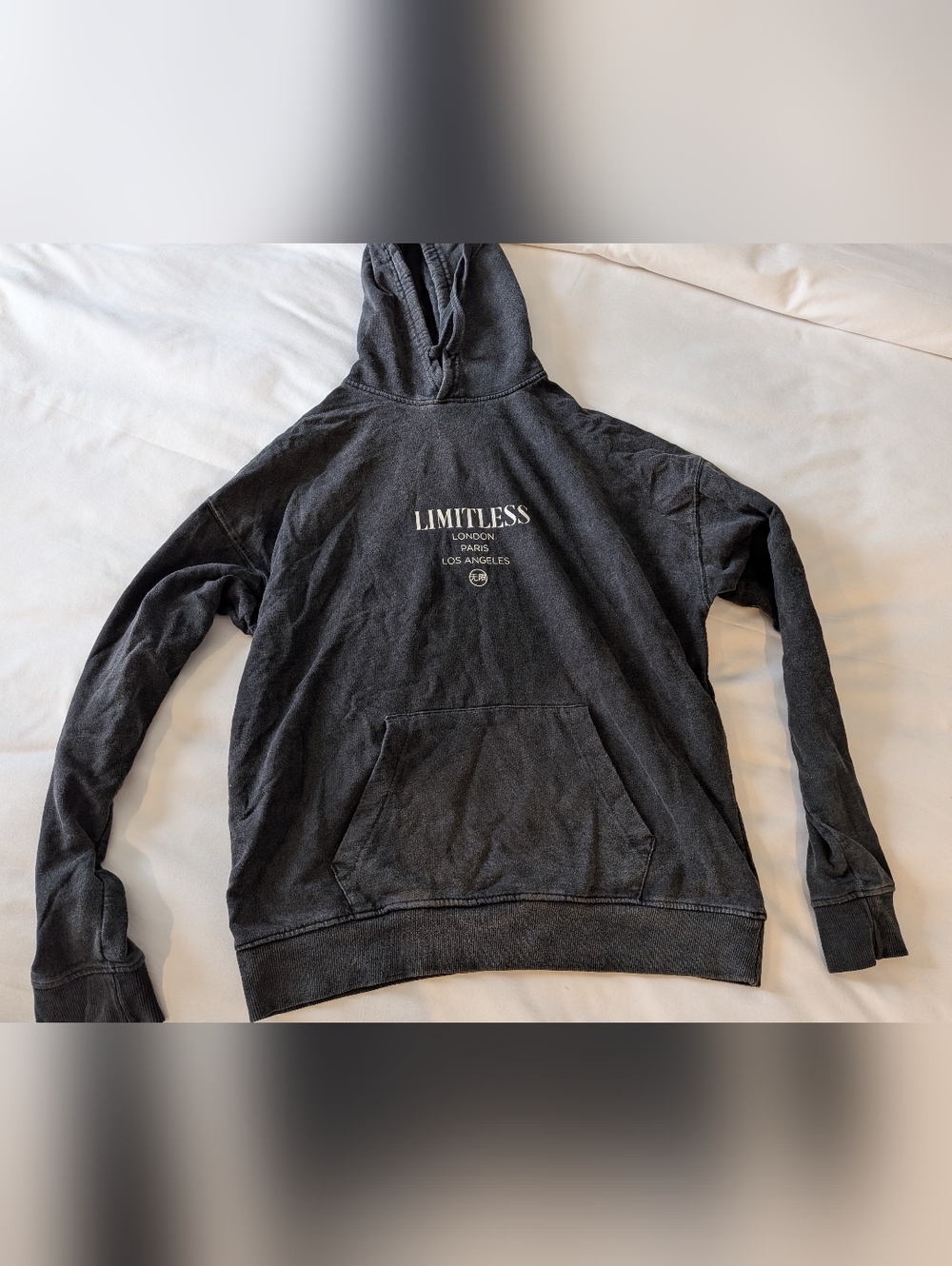New Look LIMITLESS Black Graphic Hoodie
